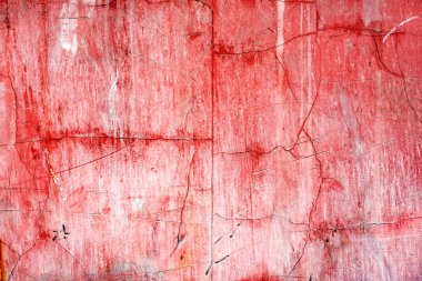 Doku, duvar, beton, arka plan olarak kullanılabilir. Çizik ve çatlaklarla dolu bir duvar parçası.