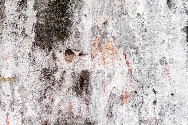 Doku, duvar, beton, arka plan olarak kullanılabilir. Çizik ve çatlaklarla dolu bir duvar parçası.