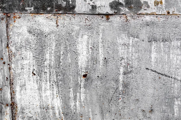 Çatlakları Çizikleri Olan Metal Bir Duvarın Dokusu Arka Plan Olarak — Stok fotoğraf