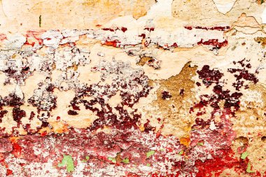 Doku, tuğla, duvar, arka plan olarak kullanılabilir. Çizik ve çatlaklarla tuğla dokusu