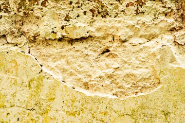 Doku, duvar, beton, arka plan olarak kullanılabilir. Çizik ve çatlaklarla dolu bir duvar parçası.