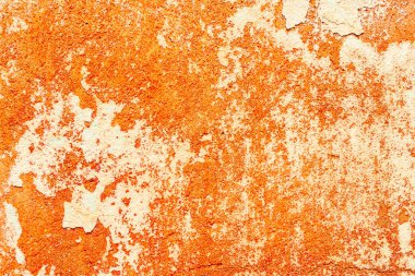 Doku, duvar, beton, arka plan olarak kullanılabilir. Çizik ve çatlaklarla dolu bir duvar parçası.