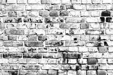 Doku, tuğla, duvar, arka plan olarak kullanılabilir. Çizik ve çatlaklarla tuğla dokusu