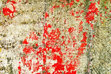 Doku, duvar, beton, arka plan olarak kullanılabilir. Çizik ve çatlaklarla dolu bir duvar parçası.