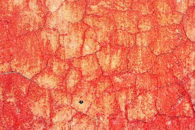 Doku, duvar, beton, arka plan olarak kullanılabilir. Çizik ve çatlaklarla dolu bir duvar parçası.