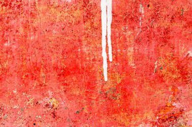 Doku, duvar, beton, arka plan olarak kullanılabilir. Çizik ve çatlaklarla dolu bir duvar parçası.