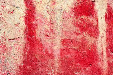 Doku, duvar, beton, arka plan olarak kullanılabilir. Çizik ve çatlaklarla dolu bir duvar parçası.