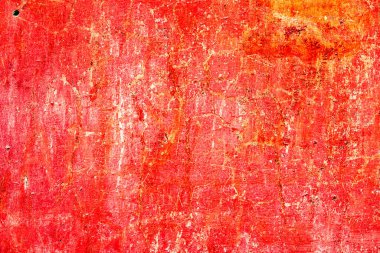 Doku, duvar, beton, arka plan olarak kullanılabilir. Çizik ve çatlaklarla dolu bir duvar parçası.