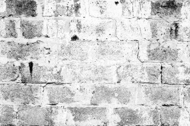 Doku, tuğla, duvar, arka plan olarak kullanılabilir. Çizik ve çatlaklarla tuğla dokusu