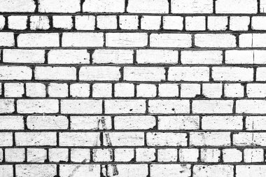 Doku, tuğla, duvar, arka plan olarak kullanılabilir. Çizik ve çatlaklarla tuğla dokusu