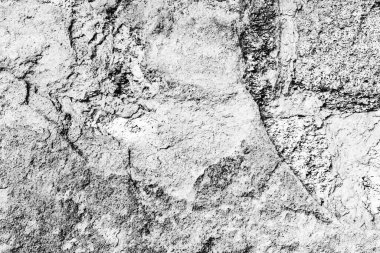 Doku, duvar, beton, arka plan olarak kullanılabilir. Çizik ve çatlaklarla dolu bir duvar parçası.