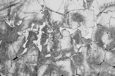 Doku, duvar, beton, arka plan olarak kullanılabilir. Çizik ve çatlaklarla dolu bir duvar parçası.