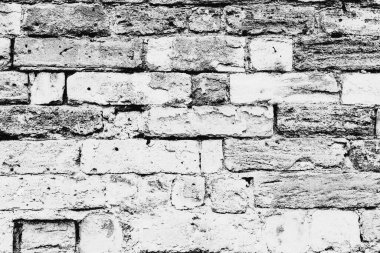 Doku, tuğla, duvar, arka plan olarak kullanılabilir. Çizik ve çatlaklarla tuğla dokusu