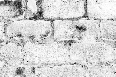 Çatlakları ve çizikleri olan tuğla duvar dokusu arka plan olarak kullanılabilir.