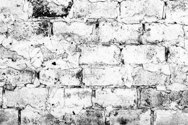 Doku, tuğla, duvar, arka plan olarak kullanılabilir. Çizik ve çatlaklarla tuğla dokusu