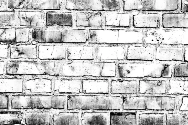 Texture Brick Wall Can Used Background Brick Texture Scratches Cracks — Stock Photo, Image