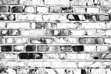 Doku, tuğla, duvar, arka plan olarak kullanılabilir. Çizik ve çatlaklarla tuğla dokusu