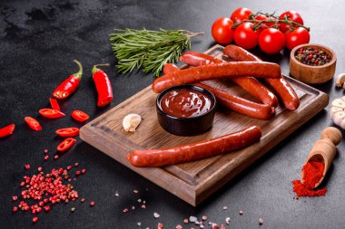 Baharatlı baharatlı Gürcistan mutfağı. Kırmızı biber ve sarımsaklı bir kâse.