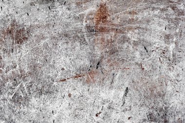Doku, duvar, beton, arka plan olarak kullanılabilir. Çizik ve çatlaklarla dolu bir duvar parçası.