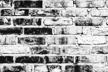 Doku, tuğla, duvar, arka plan olarak kullanılabilir. Çizik ve çatlaklarla tuğla dokusu