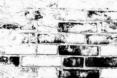 Doku, tuğla, duvar, arka plan olarak kullanılabilir. Çizik ve çatlaklarla tuğla dokusu