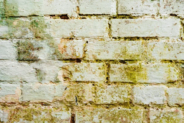 Texture Brick Wall Can Used Background Brick Texture Scratches Cracks — Stock Photo, Image