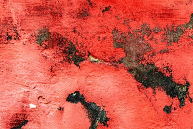 Doku, duvar, beton, arka plan olarak kullanılabilir. Çizik ve çatlaklarla dolu bir duvar parçası.