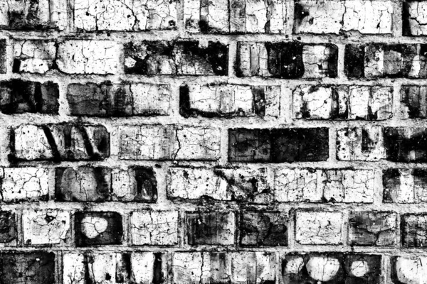 Texture Brick Wall Can Used Background Brick Texture Scratches Cracks — Stock Photo, Image