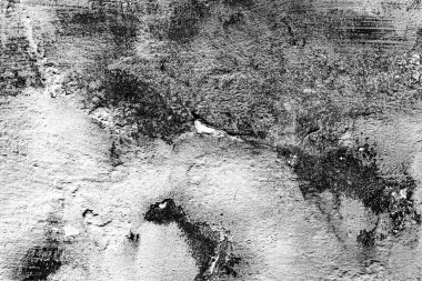 Doku, duvar, beton, arka plan olarak kullanılabilir. Çizik ve çatlaklarla dolu bir duvar parçası.