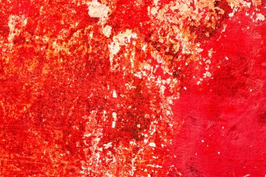 Doku, duvar, beton, arka plan olarak kullanılabilir. Çizik ve çatlaklarla dolu bir duvar parçası.