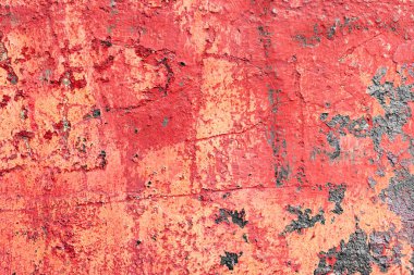 Doku, duvar, beton, arka plan olarak kullanılabilir. Çizik ve çatlaklarla dolu bir duvar parçası.