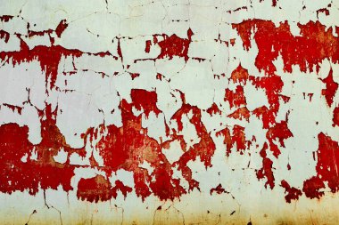 Doku, duvar, beton, arka plan olarak kullanılabilir. Çizik ve çatlaklarla dolu bir duvar parçası.