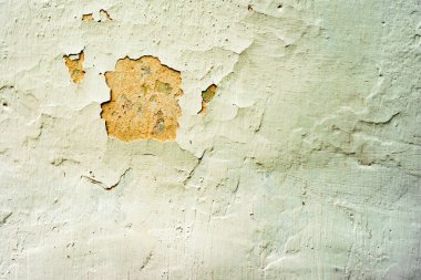 Doku, duvar, beton, arka plan olarak kullanılabilir. Çizik ve çatlaklarla dolu bir duvar parçası.