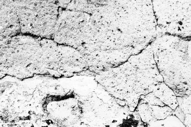 Doku, duvar, beton, arka plan olarak kullanılabilir. Çizik ve çatlaklarla dolu bir duvar parçası.