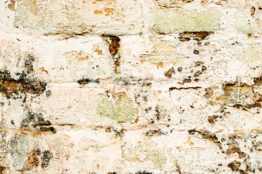 Doku, tuğla, duvar, arka plan olarak kullanılabilir. Çizik ve çatlaklarla tuğla dokusu