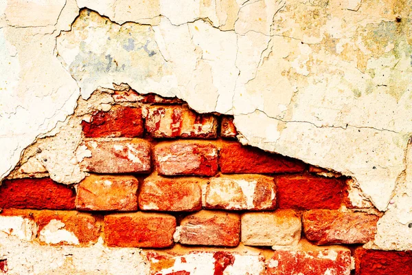 Doku, tuğla, duvar, arka plan olarak kullanılabilir. Çizik ve çatlaklarla tuğla dokusu