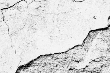 Doku, duvar, beton, arka plan olarak kullanılabilir. Çizik ve çatlaklarla dolu bir duvar parçası.