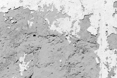 Doku, duvar, beton, arka plan olarak kullanılabilir. Çizik ve çatlaklarla dolu bir duvar parçası.