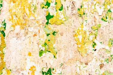 Doku, duvar, beton, arka plan olarak kullanılabilir. Çizik ve çatlaklarla dolu bir duvar parçası.