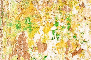 Doku, duvar, beton, arka plan olarak kullanılabilir. Çizik ve çatlaklarla dolu bir duvar parçası.