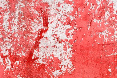 Doku, duvar, beton, arka plan olarak kullanılabilir. Çizik ve çatlaklarla dolu bir duvar parçası.