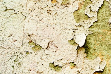 Doku, duvar, beton, arka plan olarak kullanılabilir. Çizik ve çatlaklarla dolu bir duvar parçası.