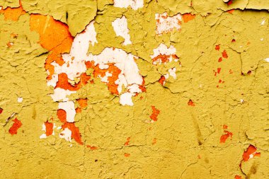 Doku, duvar, beton, arka plan olarak kullanılabilir. Çizik ve çatlaklarla dolu bir duvar parçası.