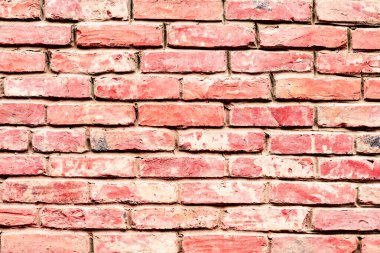 Doku, tuğla, duvar, arka plan olarak kullanılabilir. Çizik ve çatlaklarla tuğla dokusu