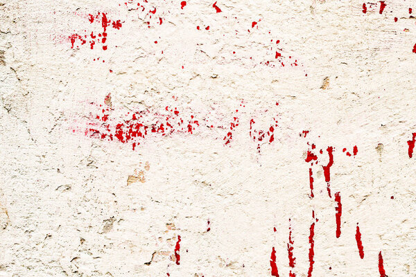 Текстура, стена, бетон, его можно использовать в качестве фона. Фрагмент стены с царапинами и трещинами