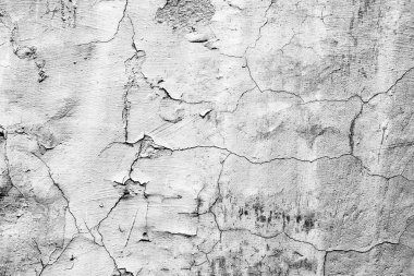 Doku, duvar, beton, arka plan olarak kullanılabilir. Çizik ve çatlaklarla dolu bir duvar parçası.