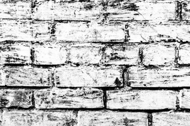 Doku, tuğla, duvar, arka plan olarak kullanılabilir. Çizik ve çatlaklarla tuğla dokusu