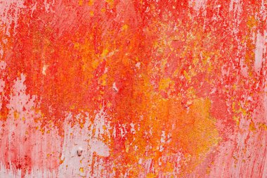 Doku, duvar, beton, arka plan olarak kullanılabilir. Çizik ve çatlaklarla dolu bir duvar parçası.