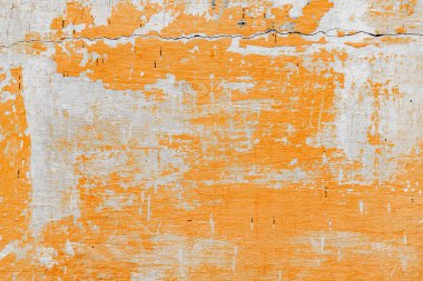 Doku, duvar, beton, arka plan olarak kullanılabilir. Çizik ve çatlaklarla dolu bir duvar parçası.