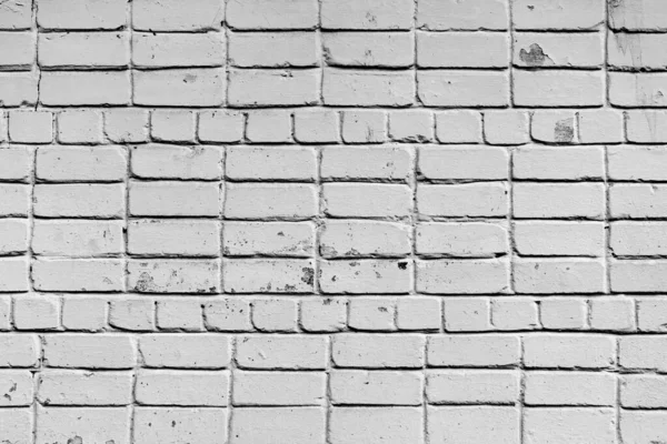Doku Tuğla Duvar Arka Plan Olarak Kullanılabilir Çizik Çatlaklarla Tuğla — Stok fotoğraf